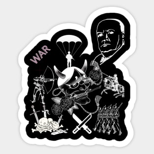 Slave Satan Skull Sticker